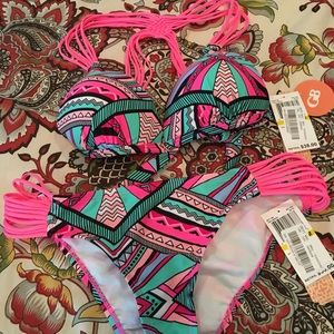Beautiful multicolored bathing suit!